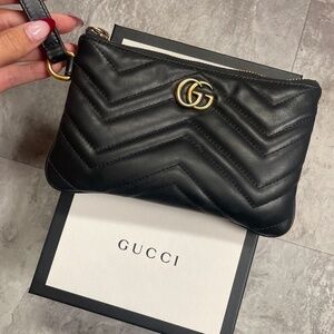 Gucci Black Wristlet